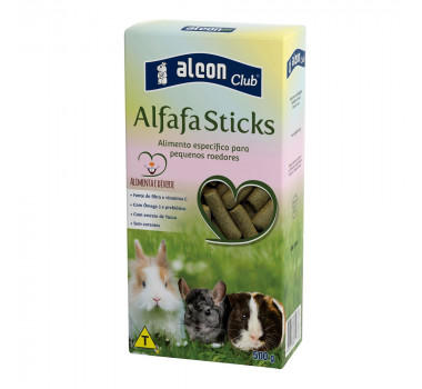Alimento Específico Alfafa Sticks Alcon para Pequenos Roedores - 500g
