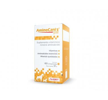 Suplemento Aminocani's Pet Avert para Cães - 60 comprimidos