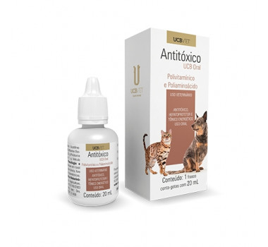 Antitóxico UCBVET para Cães e Gatos - 20ml