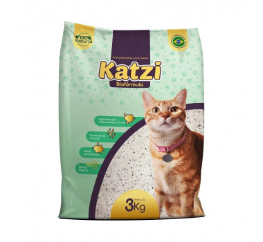 Areia Sanitária Katzi para Gatos - 3Kg