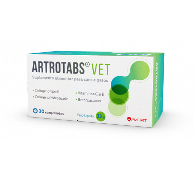 Suplemento Artrotabs Vet Avert para Cães e Gatos - 30 comprimidos