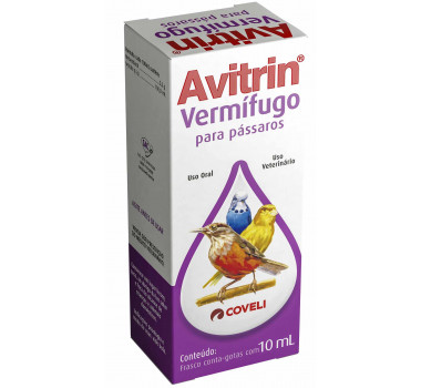 Vermífugo Avitrin Coveli para Pássaros - 10ml