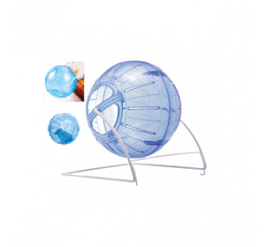 Bola 4 em 1 com Suporte Savana para Hamster - Azul