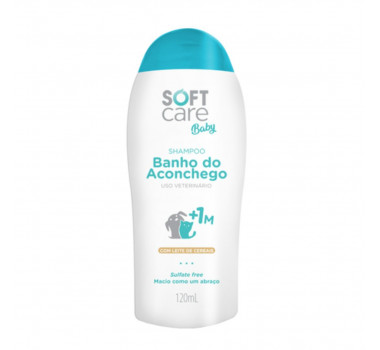 Shampoo Banho do Aconchego Soft Care Baby para Cães e Gatos Filhotes - 120ml 