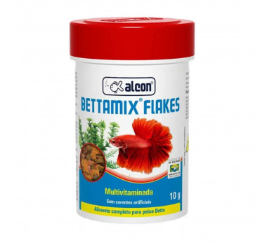 Alimento Completo Alcon Bettamix Flakes para Peixes Betta - 10g