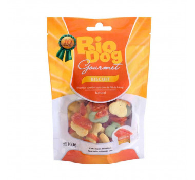 Petisco Natural Bio Dog Gourmet Biscuit para Cães - 100g