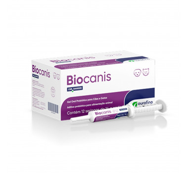 Probiótico Biocanis Ourofino para Cães e Gatos - 14g