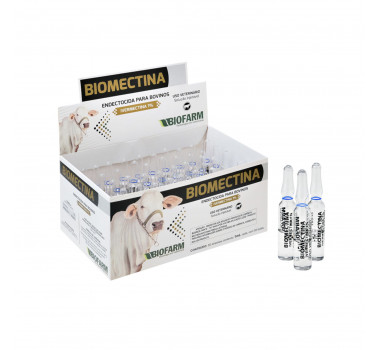 Biomectina Ivermectina 1%  Injetável Biofarm - 1ml