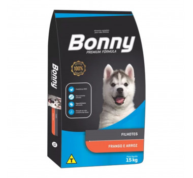 Ração Seca Bonny Premium para Cães Filhotes -15kg