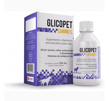 Suplemento Vitamínico Glicopet Caninu's Avert para Cães - 125ml 
