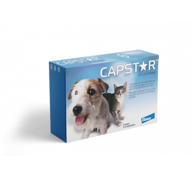 Antipulgas Capstar 11mg Elanco para Cães e Gatos Até 11,4Kg - 6 Comprimidos