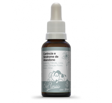 Bio Floral Carencia e Sindrome de Abandono para Cães e Gatos - 31ml