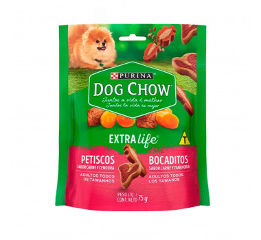 Petisco Dog Chow Carinhos Mix de Carne e Cenoura Purina para Cães - 75g