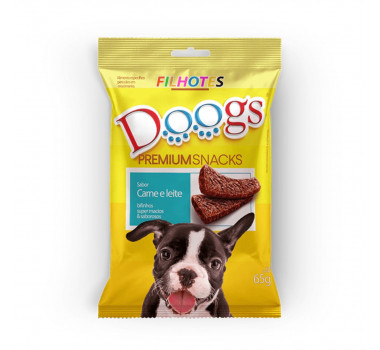 Bifinho Carne e Leite Doogs para Cães Filhotes - 65g