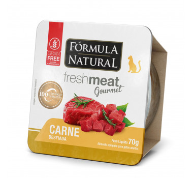 Ração Úmida Fórmula Natural Fresh Meat Gourmet Carne para Gatos - 70g