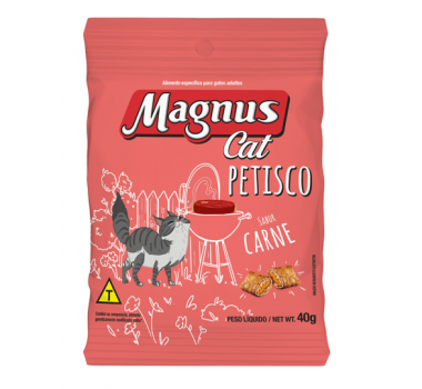 Petisco Magnus Cat Carne para Gatos Adultos - 40g