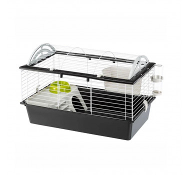 Gaiola Casita 80 Preto Ferplast para Coelhos e Hamsters