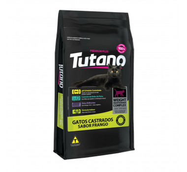 Ração Seca Tutano para Gatos Castrados Sabor Frango - 10,1kg