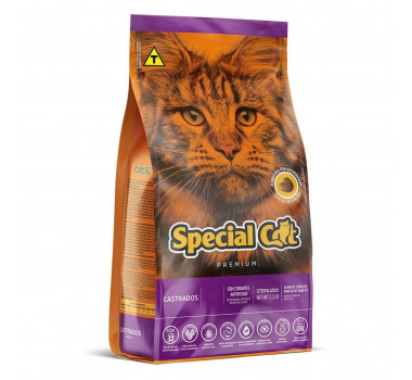 Ração Seca Special Cat para gatos Castrados - 10,1Kg