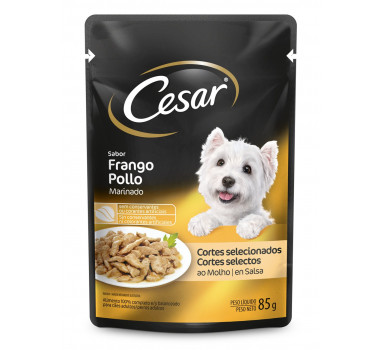 Ração Úmida Sachê Cesar Frango Mars para Cães Adultos - 85g