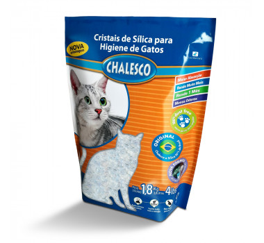 Granulado Sanitário Sílica Chalesco para Gatos - 1,8Kg