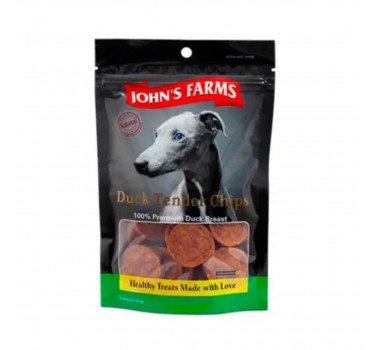 Petisco Chips de Peito de Pato  John's Farms para Cães - 100g