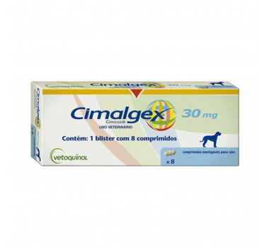 Anti-inflamatório Cimalgex 30mg Vetoquinol para Cães - 8 Comprimidos
