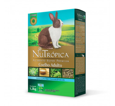 Alimento Completo Super Premium Nutrópica para Coelhos Adultos - 1,2kg