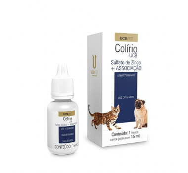 Colirio UCBVET para Cães e Gatos - 15ml