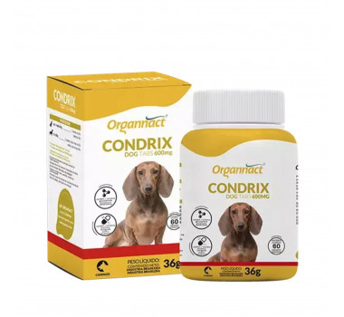 Suplemento Condrix Tabs 600mg Organnact para Cães