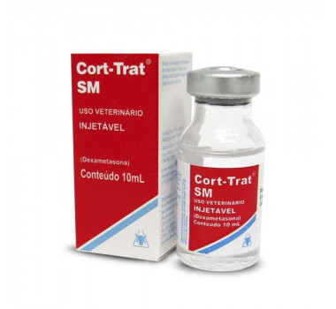 Anti-inflamatório Cort-Trat SM Injetável para Cães e Gatos - 10ml