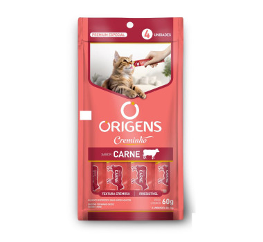 Petisco Origens Creminho Carne para Gatos - 60g