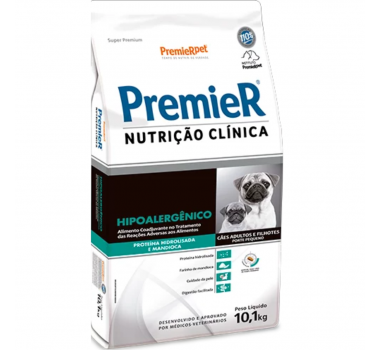 Ração Seca Premier Nutrição Clínica Hipoalergênico Proteína Hidrolisada e Mandioca para Cães Porte Pequeno - 10,1kg