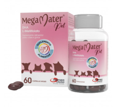 Suplemento Alimentar Mega Mater® Pet Agener União -60 caps.