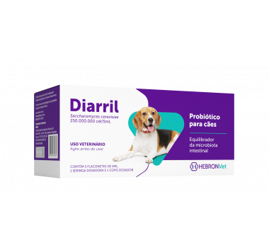 Probiótico Diarril Hebron Vet para Cães 