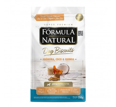 Biscoito Integral Fórmula Natural Dog Biscuits Abóbora, Coco e Quinoa para Cães Pequeno Porte - 250g