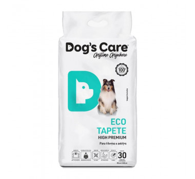 Tapete Higiênico Dog's Care Eco para Cães Filhotes e Adultos 82x60cm - 30 unidades