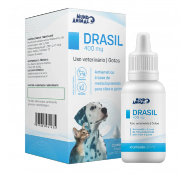Antiemético Drasil Mundo Animal para Cães e Gatos - 20ml