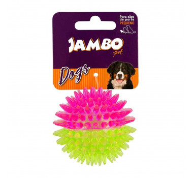 Brinquedo Bola Espinho Dual Color Média Jambo para Cães