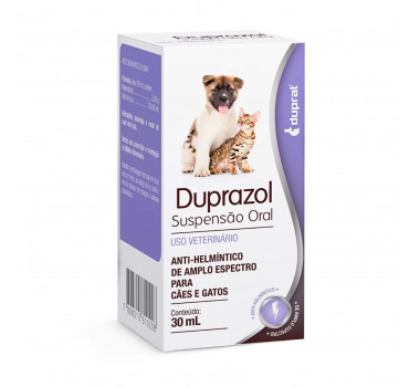 Anti-Helmintico Duprazol Duprat para Cães e Gatos - 30ml