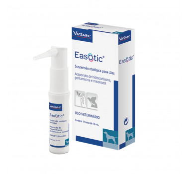 Solução Otológica Easotic Virbac para Cães - 10ml