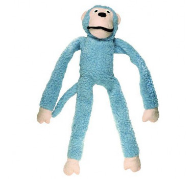 Brinquedo Pelúcia Mordedor Macaco Grande Kelev Jambo para Cães - Azul