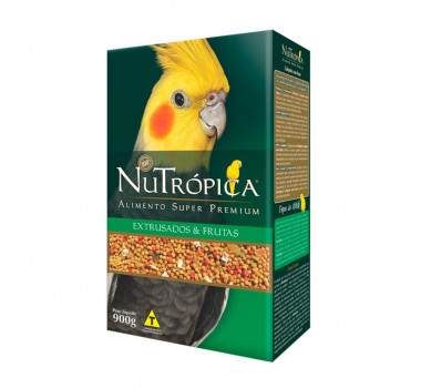 Alimento Super Premium Nutrópica Extrusado e Frutas para Calopsitas - 900g