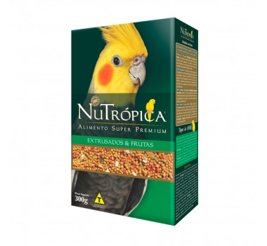 Alimento Super Premium Nutrópica Extrusado e Frutas para Calopsitas - 300g