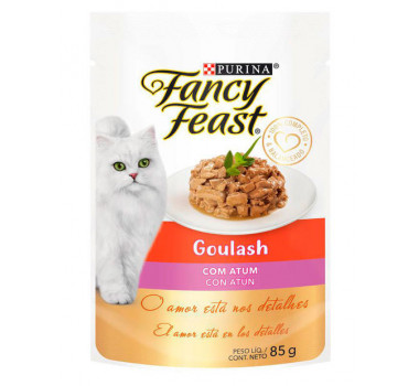 Alimento Úmido Sachê Fancy Feast Goulash Atum Purina para Gatos - 85g