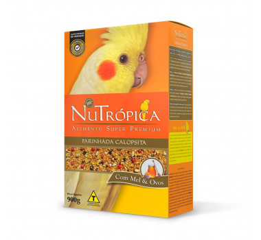 Alimento Super Premium Nutrópica Farinhada à Base de Mel e Ovos para Calopsitas - 900g