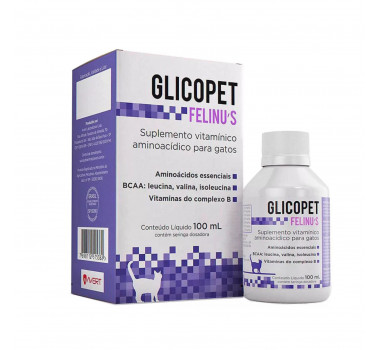 Suplemento Vitamínico Glicopet Felinu's Avert para Gatos - 100ml
