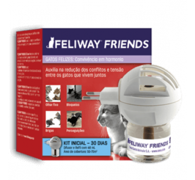 Difusor e Refil Feliway Friends Ceva para Gatos - 48ml