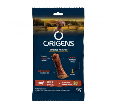 Petisco Origens Fêmur Bovino para Cães Adultos - 180g