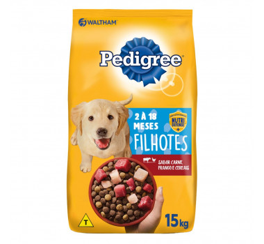 Racao Seca Pedigree para Caes Filhotes 15kg